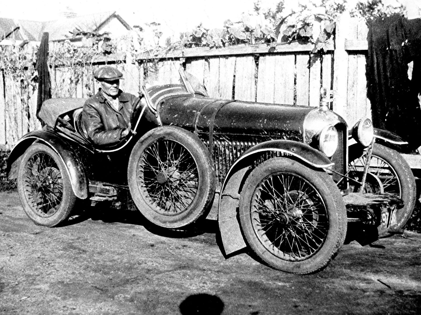 Period photograph of an Amilcar in Australia