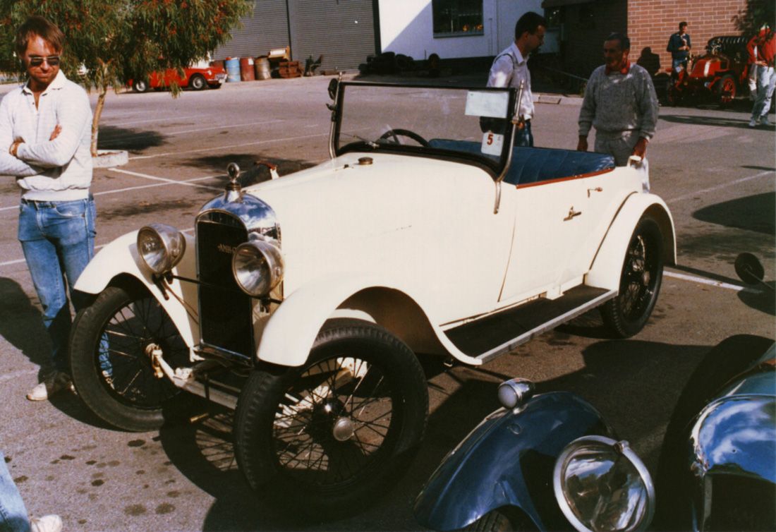 Terry Michael with his C4 roadster, 1991